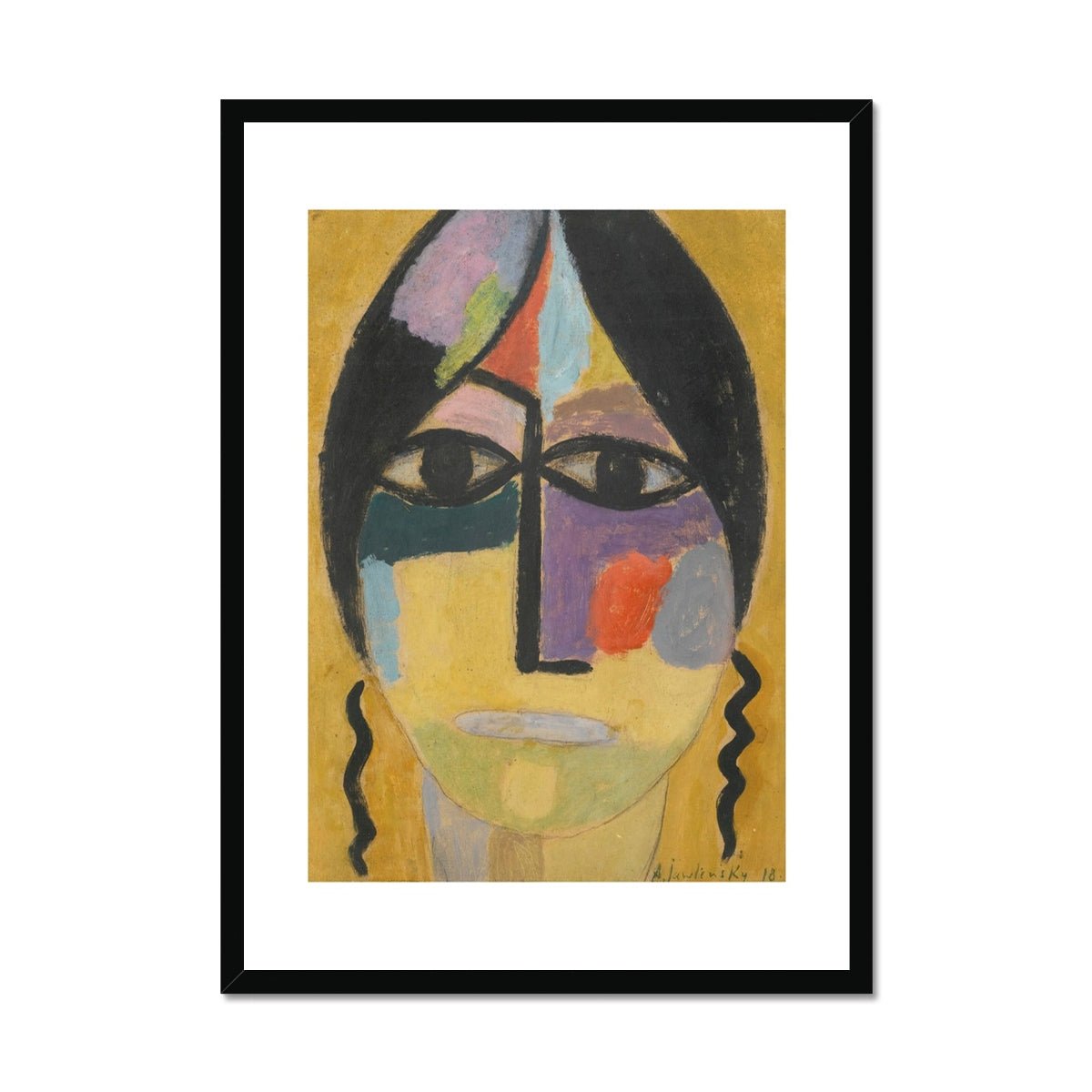 Wonky Walls - Raven’s Wing Iv, 1918 - Alexej von Jawlensky - Art Prints & Framed Canvases