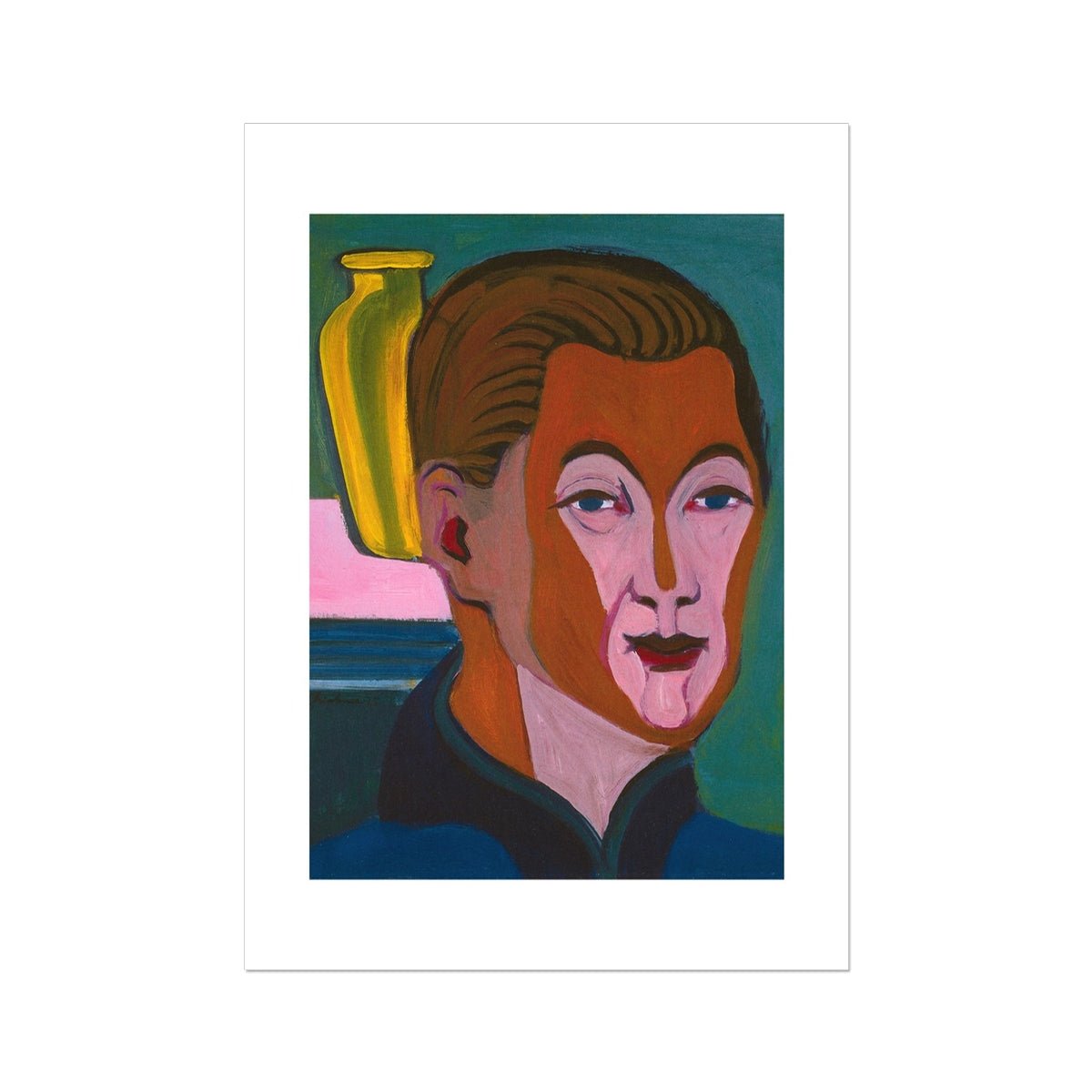 Wonky Walls - Self Portrait, 1925 - Ernst Ludwig Kirchner - Art Prints & Framed Canvases