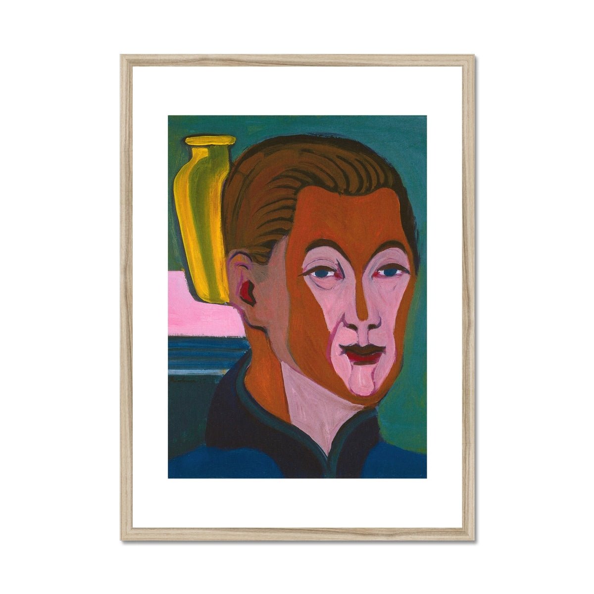 Wonky Walls - Self Portrait, 1925 - Ernst Ludwig Kirchner - Art Prints & Framed Canvases