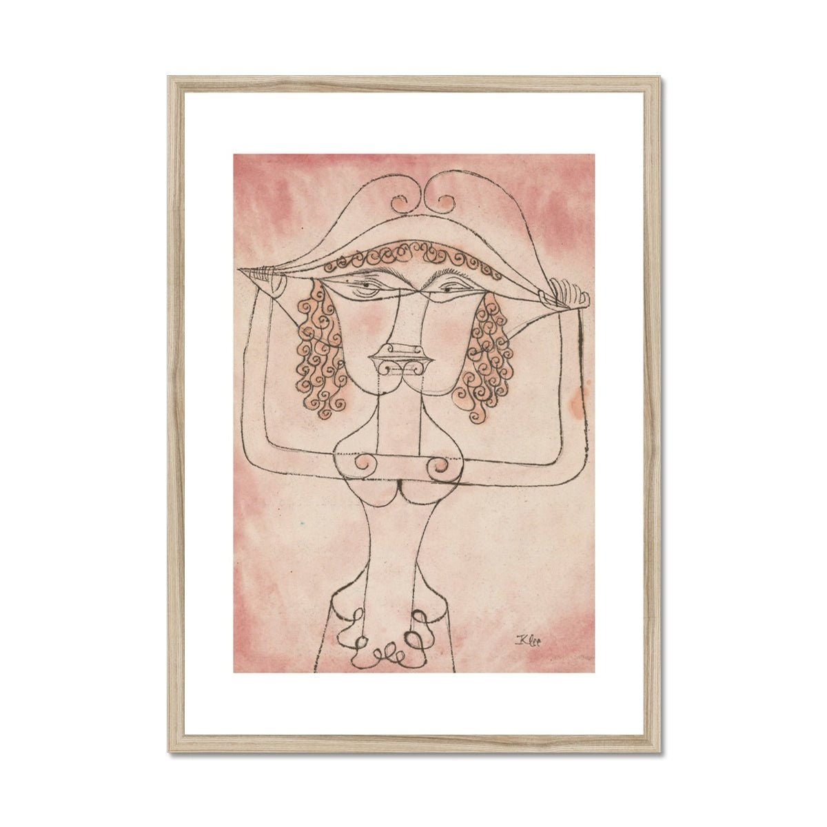 Wonky Walls - Singer of the Comic Opera, 1923 - Paul Klee - Art Prints & Framed Canvases