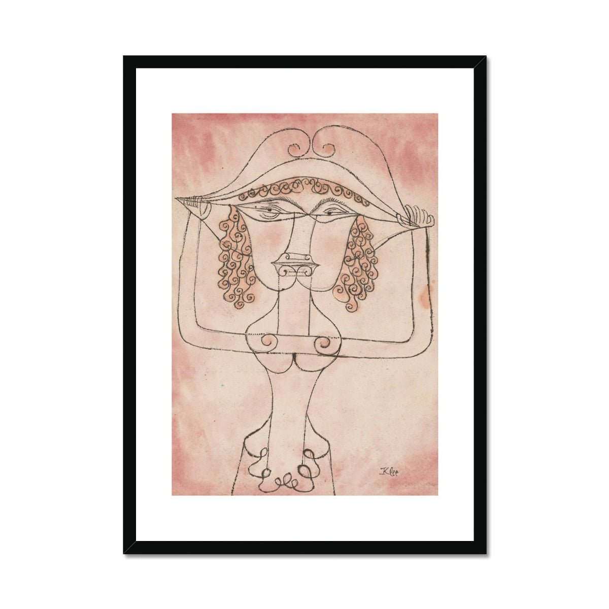 Wonky Walls - Singer of the Comic Opera, 1923 - Paul Klee - Art Prints & Framed Canvases