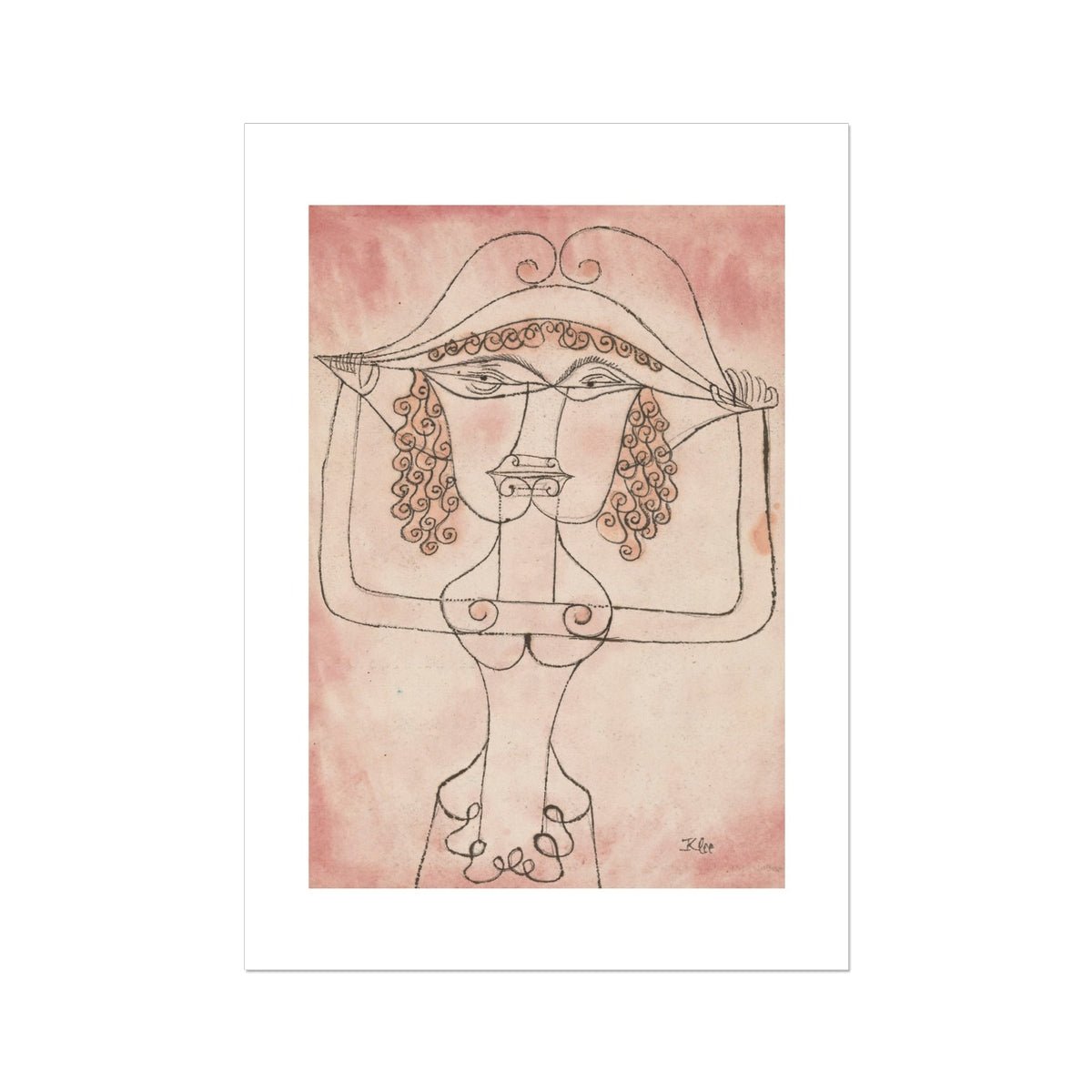 Wonky Walls - Singer of the Comic Opera, 1923 - Paul Klee - Art Prints & Framed Canvases