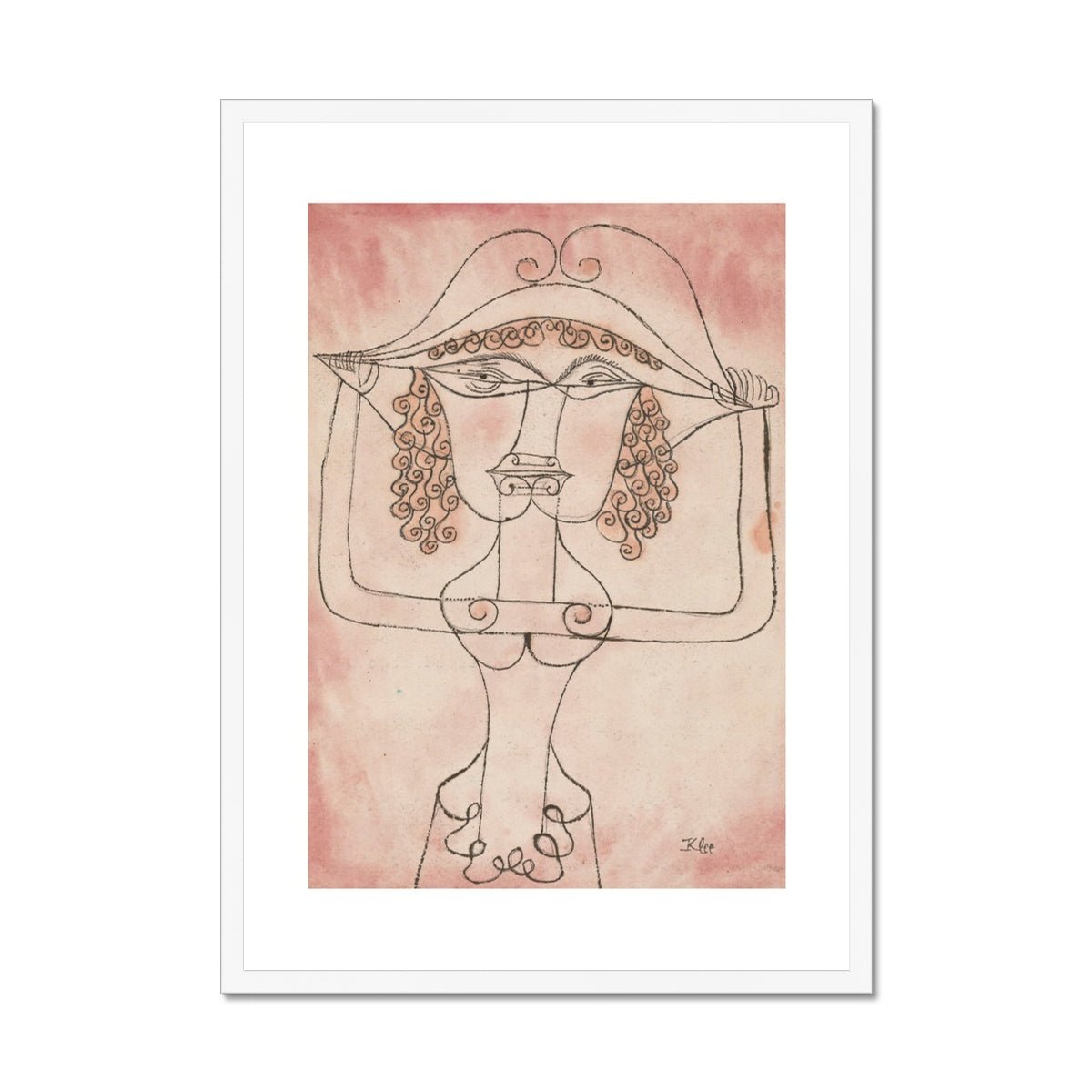 Wonky Walls - Singer of the Comic Opera, 1923 - Paul Klee - Art Prints & Framed Canvases