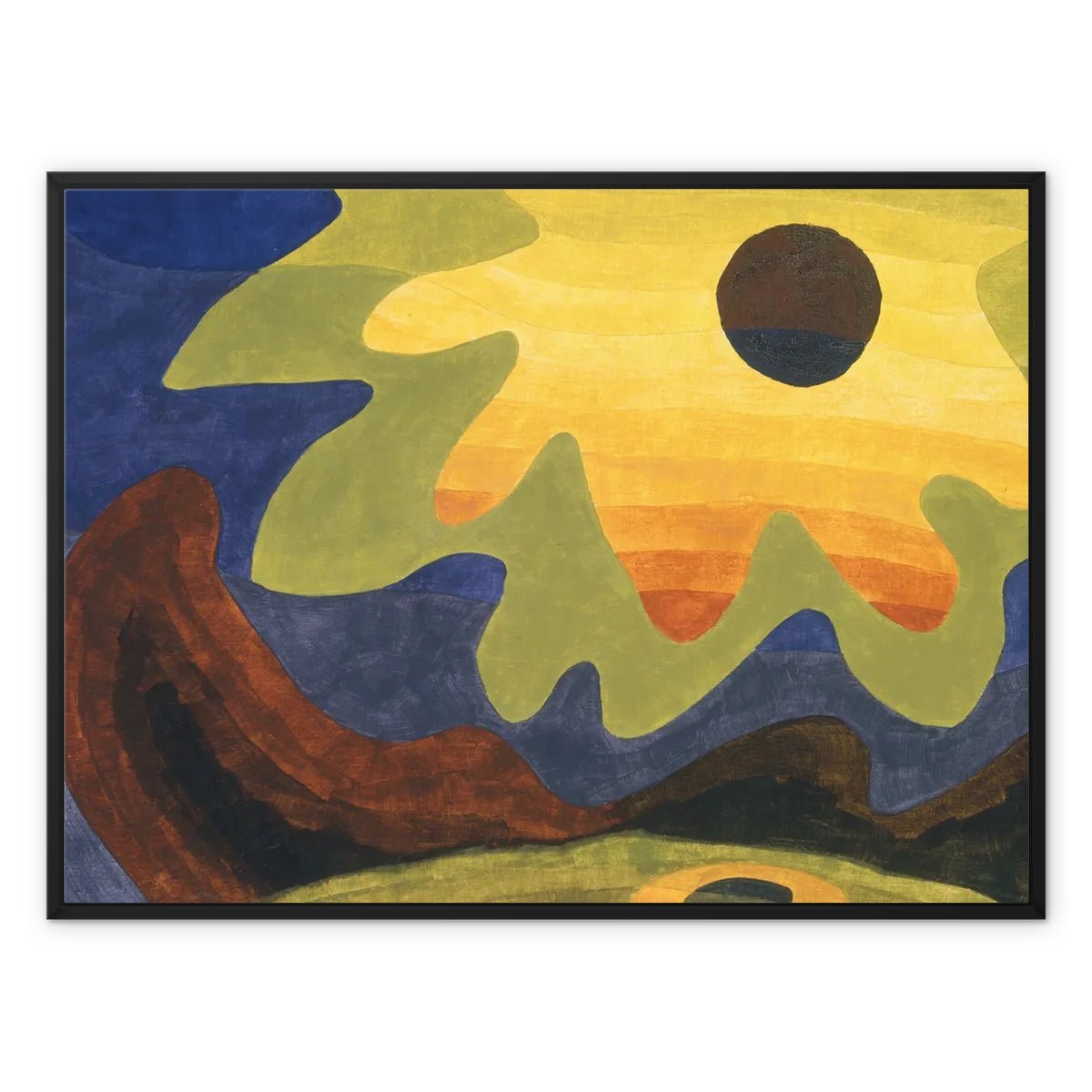 Wonky Walls - Sun, 1943 - Framed Canvas - Arthur Dove - Art Prints & Framed Canvases