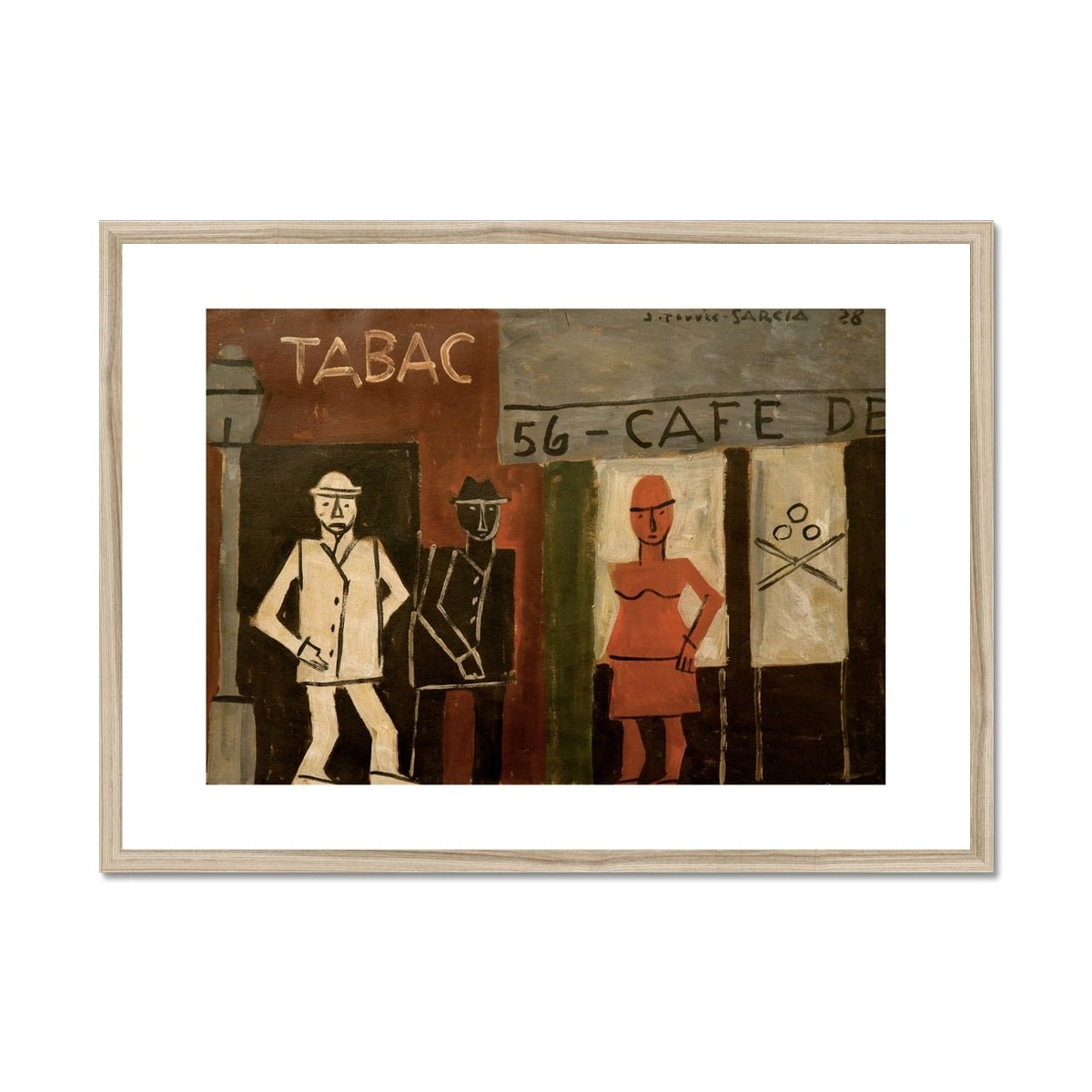 Wonky Walls - Tabac, 1928 - Joaquín Torres - García - Art Prints & Framed Canvases