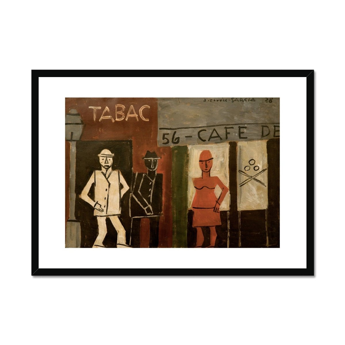 Wonky Walls - Tabac, 1928 - Joaquín Torres - García - Art Prints & Framed Canvases