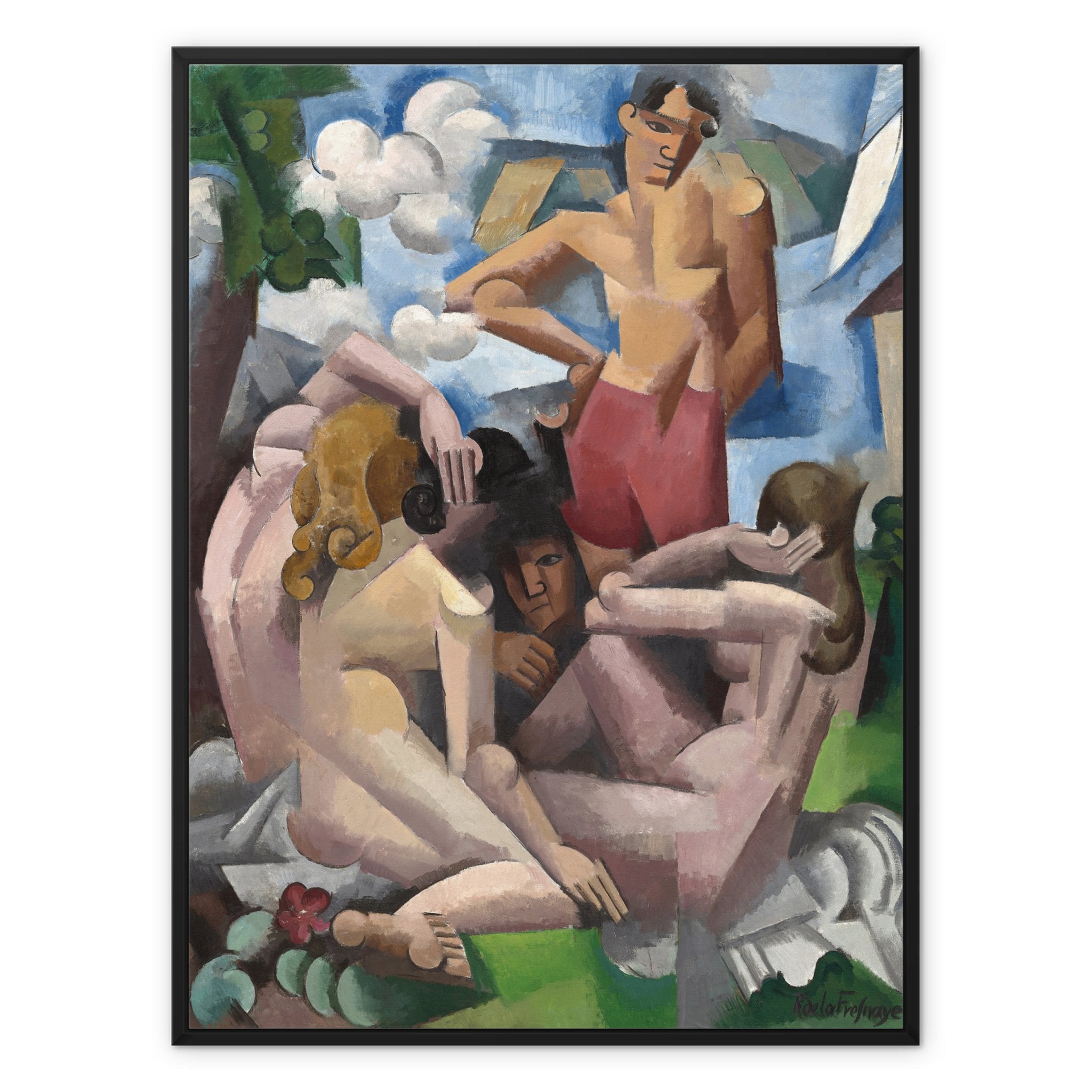 Wonky Walls - The Bathers, 1912 - Framed Canvas - Roger de La Fresnaye - Art Prints & Framed Canvases