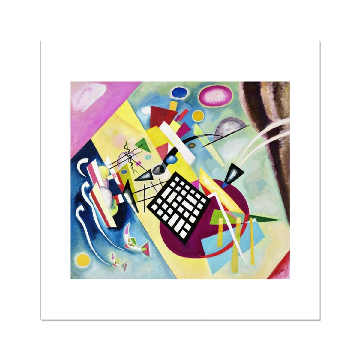 Wonky Walls - The Black Grid, 1922 - Wassily Kandinsky - Art Prints & Framed Canvases