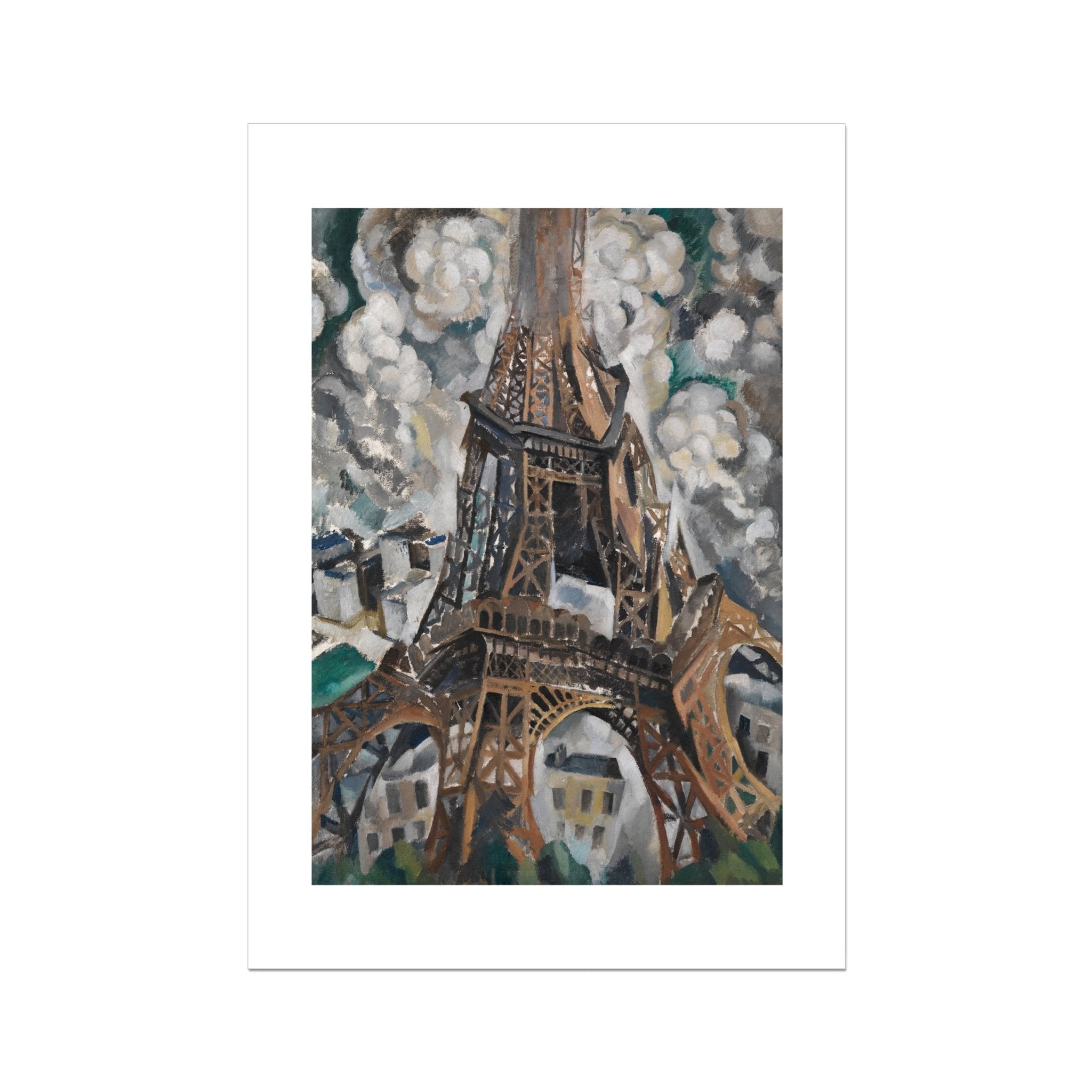 Wonky Walls - The Eiffel Tower, 1909 - 1910 - Robert Delaunay - Art Prints & Framed Canvases