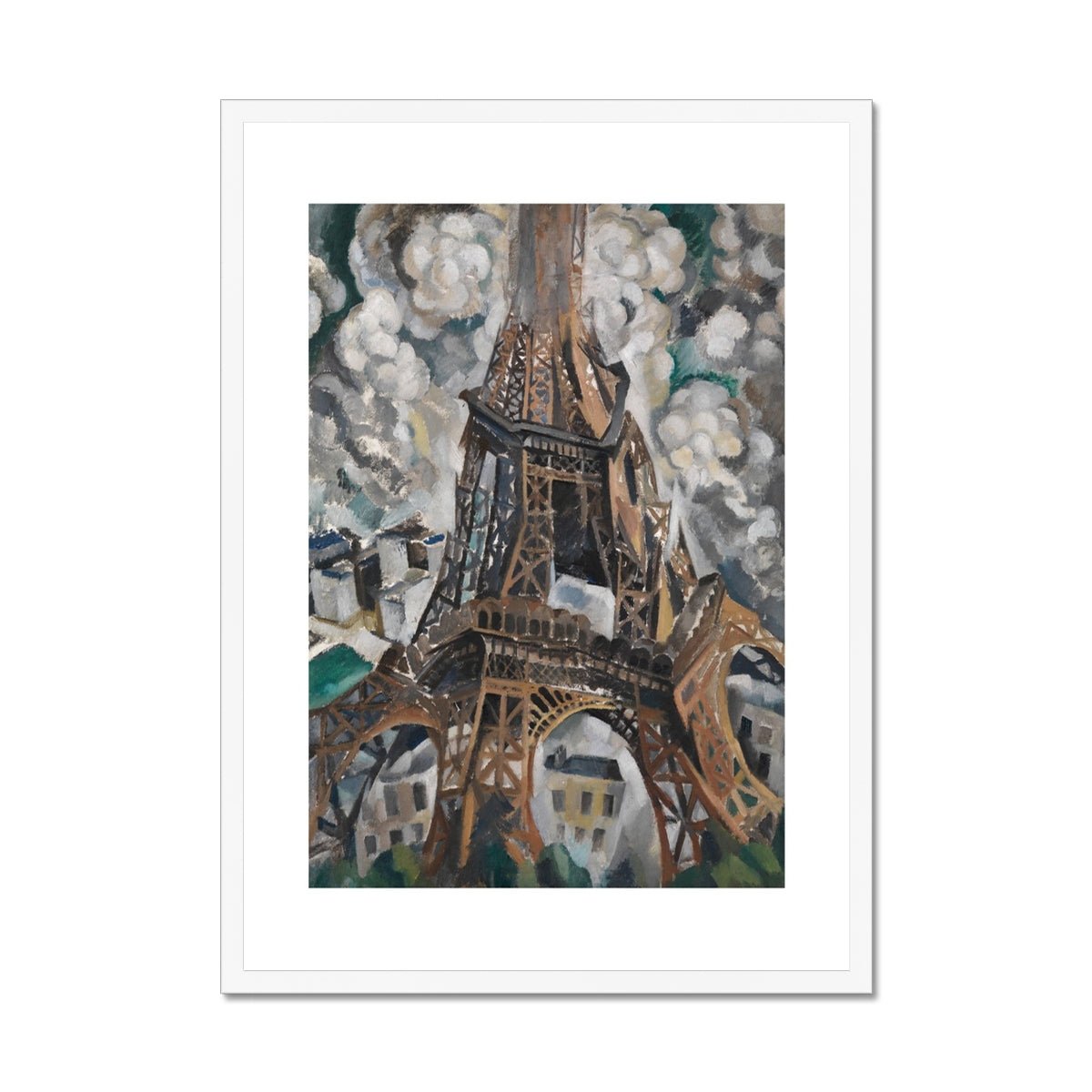 Wonky Walls - The Eiffel Tower, 1909 - 1910 - Robert Delaunay - Art Prints & Framed Canvases