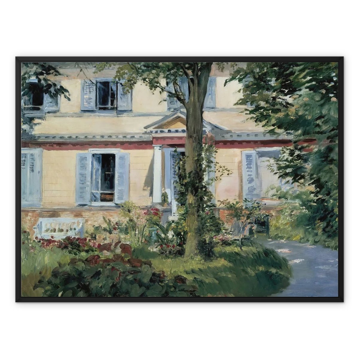 Wonky Walls - The House at Rueil, 1882 - Framed Canvas - Édouard Manet - Art Prints & Framed Canvases