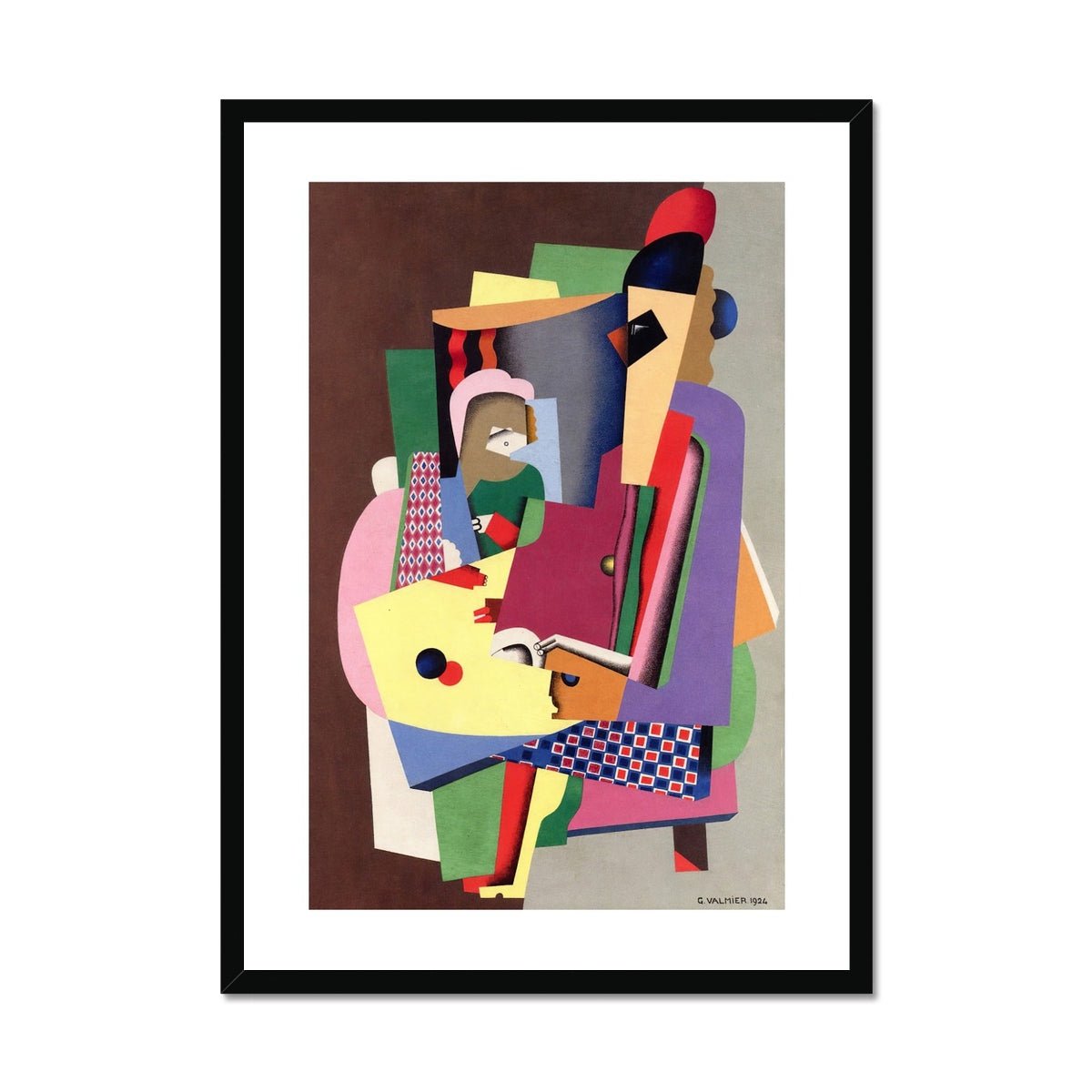 Wonky Walls - The Piano Lesson, 1924 - Georges Valmier - Art Prints & Framed Canvases