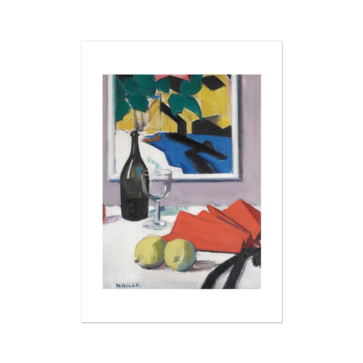 Wonky Walls - The Red Fan - Francis Campbell Boileau Cadell - Art Prints & Framed Canvases