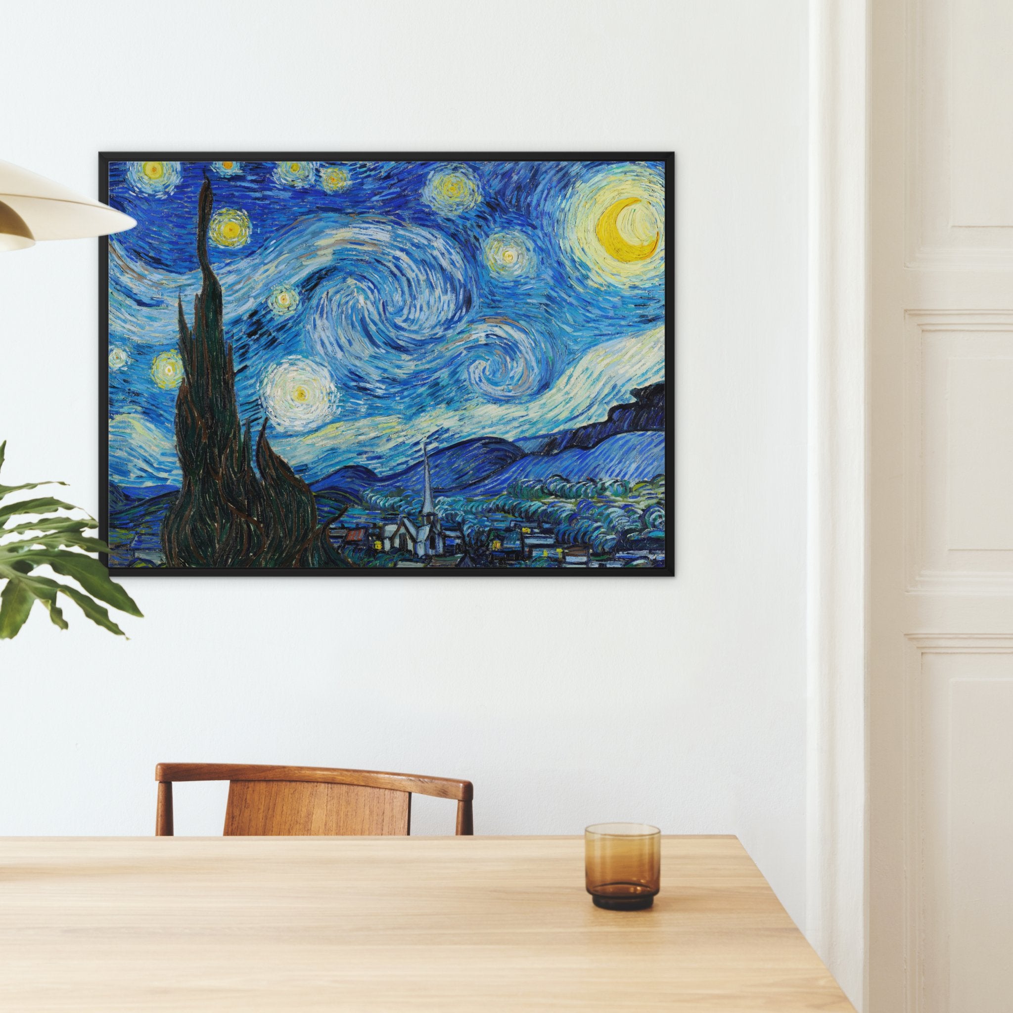 Wonky Walls - The Starry Night, 1889 - Framed Canvas - Vincent van Gogh - Art Prints & Framed Canvases