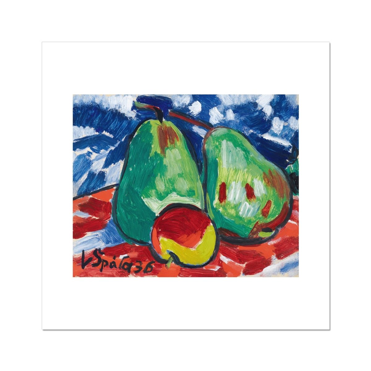 Wonky Walls - Two Apples & a Pear, 1936 - Václav Špála - Art Prints & Framed Canvases