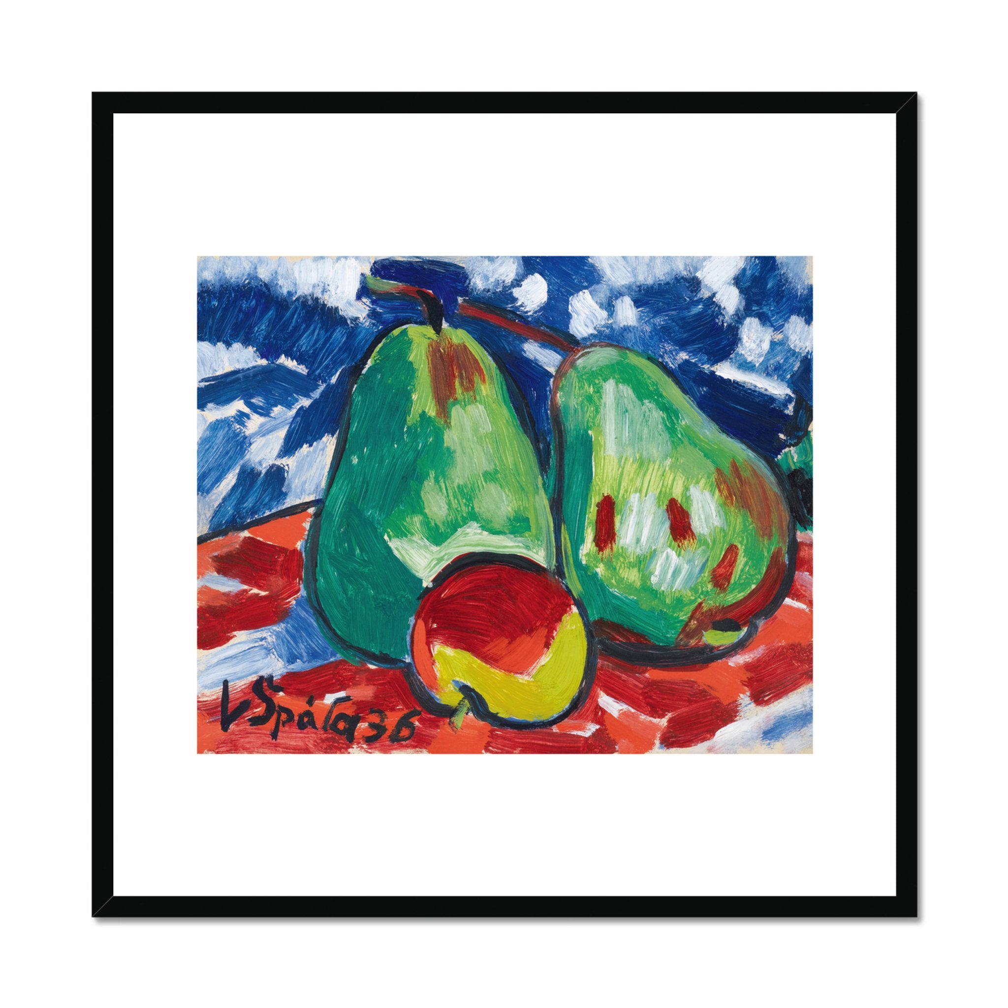 Wonky Walls - Two Apples & a Pear, 1936 - Václav Špála - Art Prints & Framed Canvases