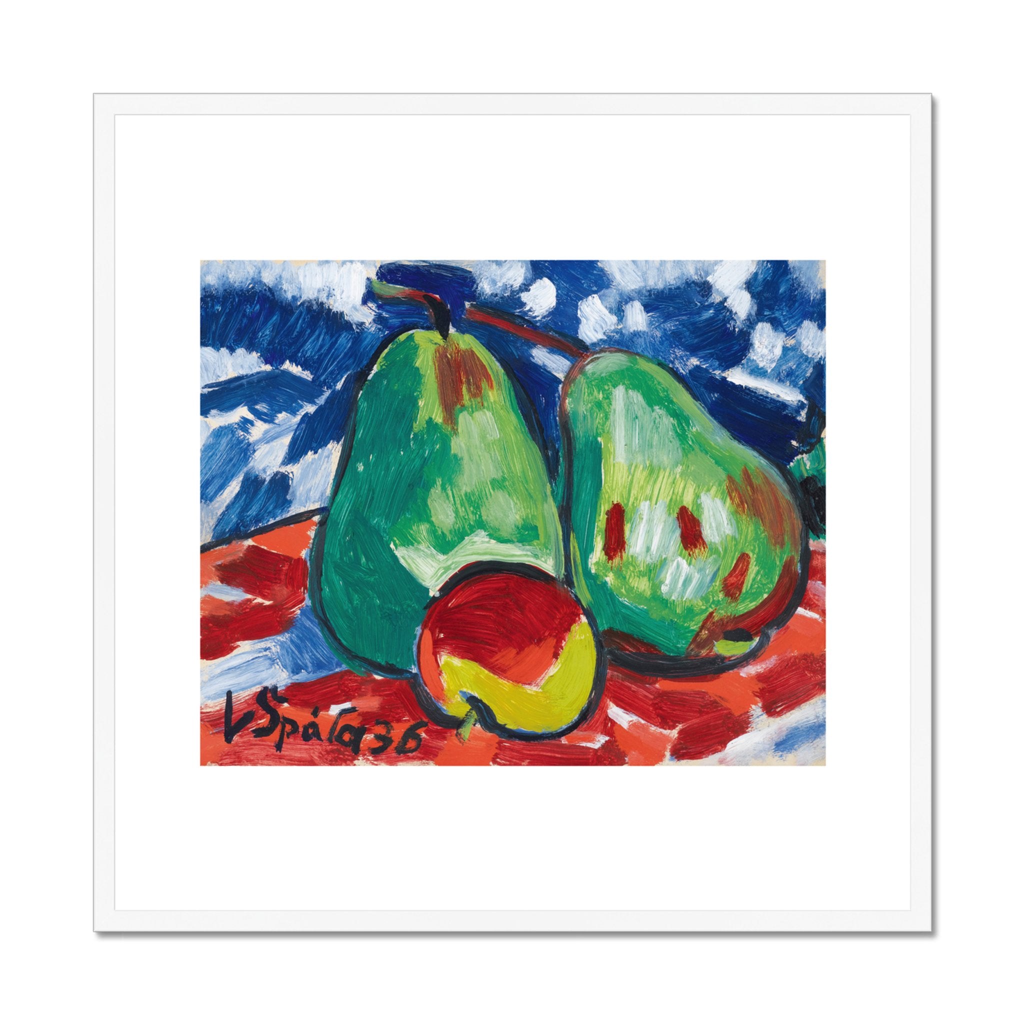 Wonky Walls - Two Apples & a Pear, 1936 - Václav Špála - Art Prints & Framed Canvases