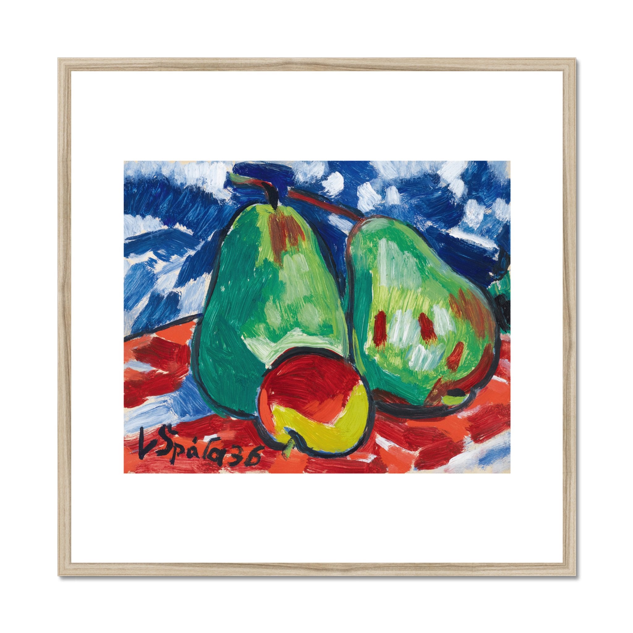 Wonky Walls - Two Apples & a Pear, 1936 - Václav Špála - Art Prints & Framed Canvases