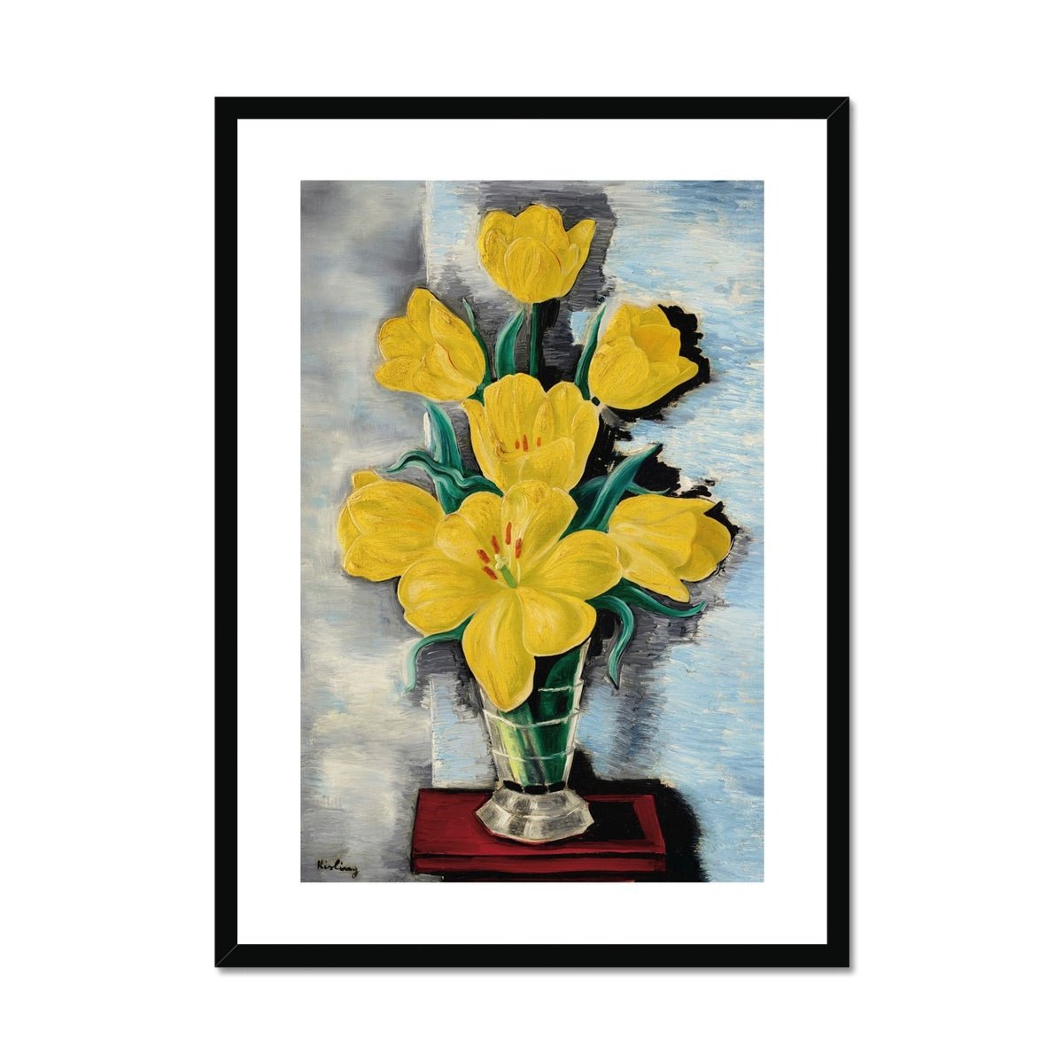 Wonky Walls - Vase de Tulipes, 1926 - Moïse Kisling - Art Prints & Framed Canvases