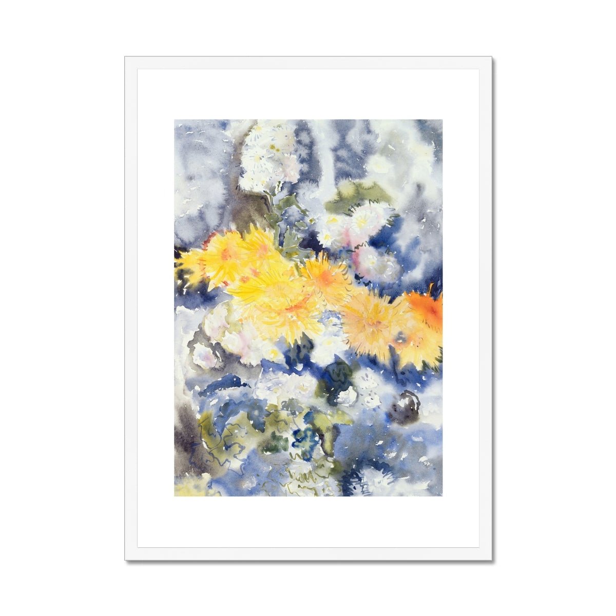 Wonky Walls - Yellow & Blue, 1915 - Charles Demuth - Art Prints & Framed Canvases